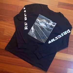 Forever 21 Men's Black T-shirt Long sleeve size Medium Be Real tee